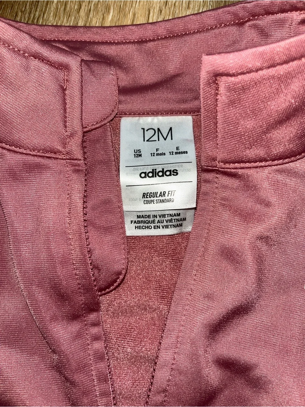 adidas Pink Infant Zip-Up Track Jacket